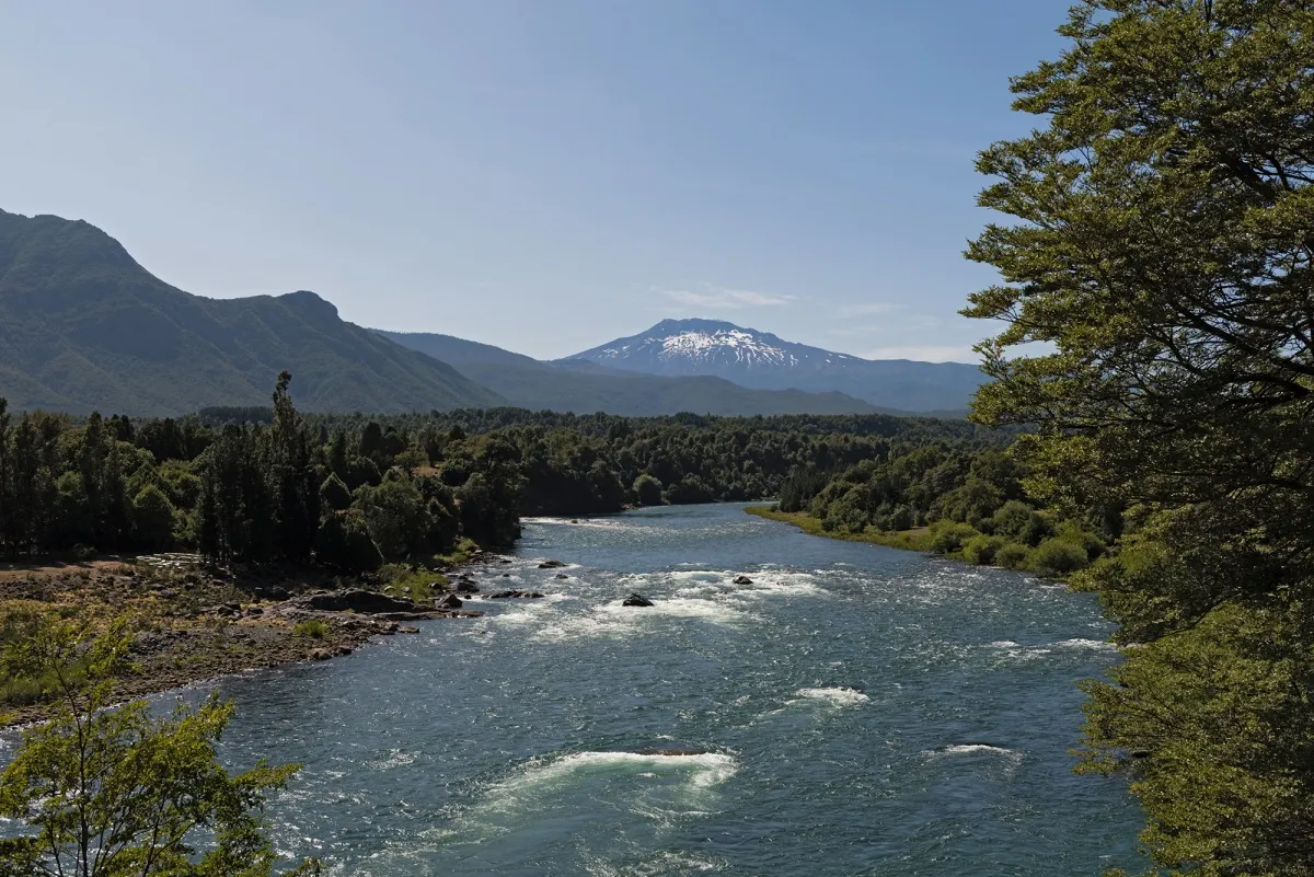 A section of the&nbsp;Biobio river at Loncopangue, Chile.