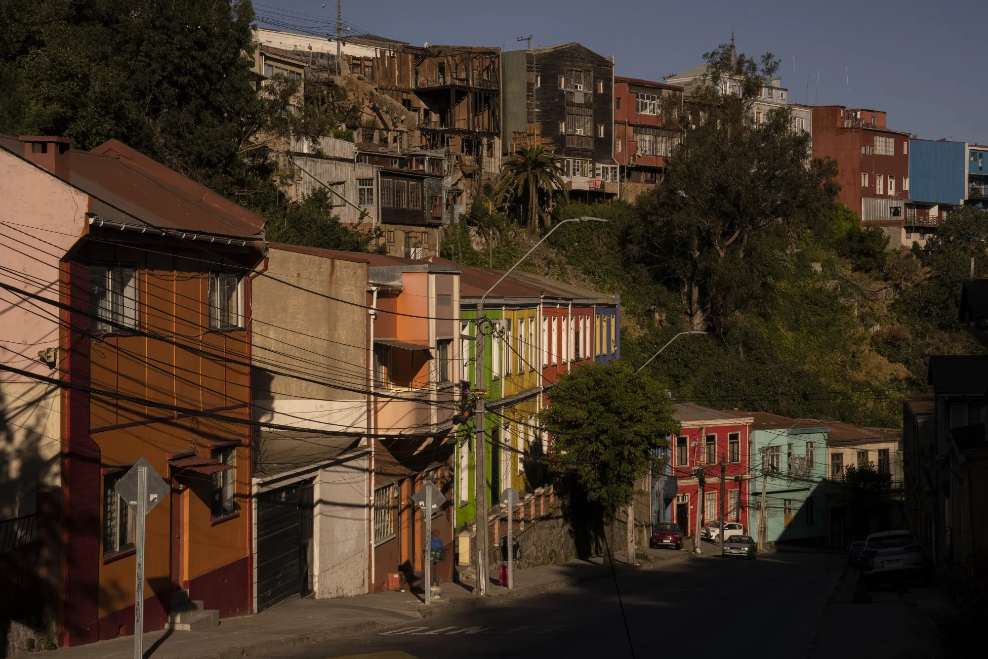 Homes in Valparaiso, Chile.