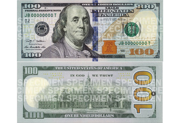 2022 100 dollar bill back