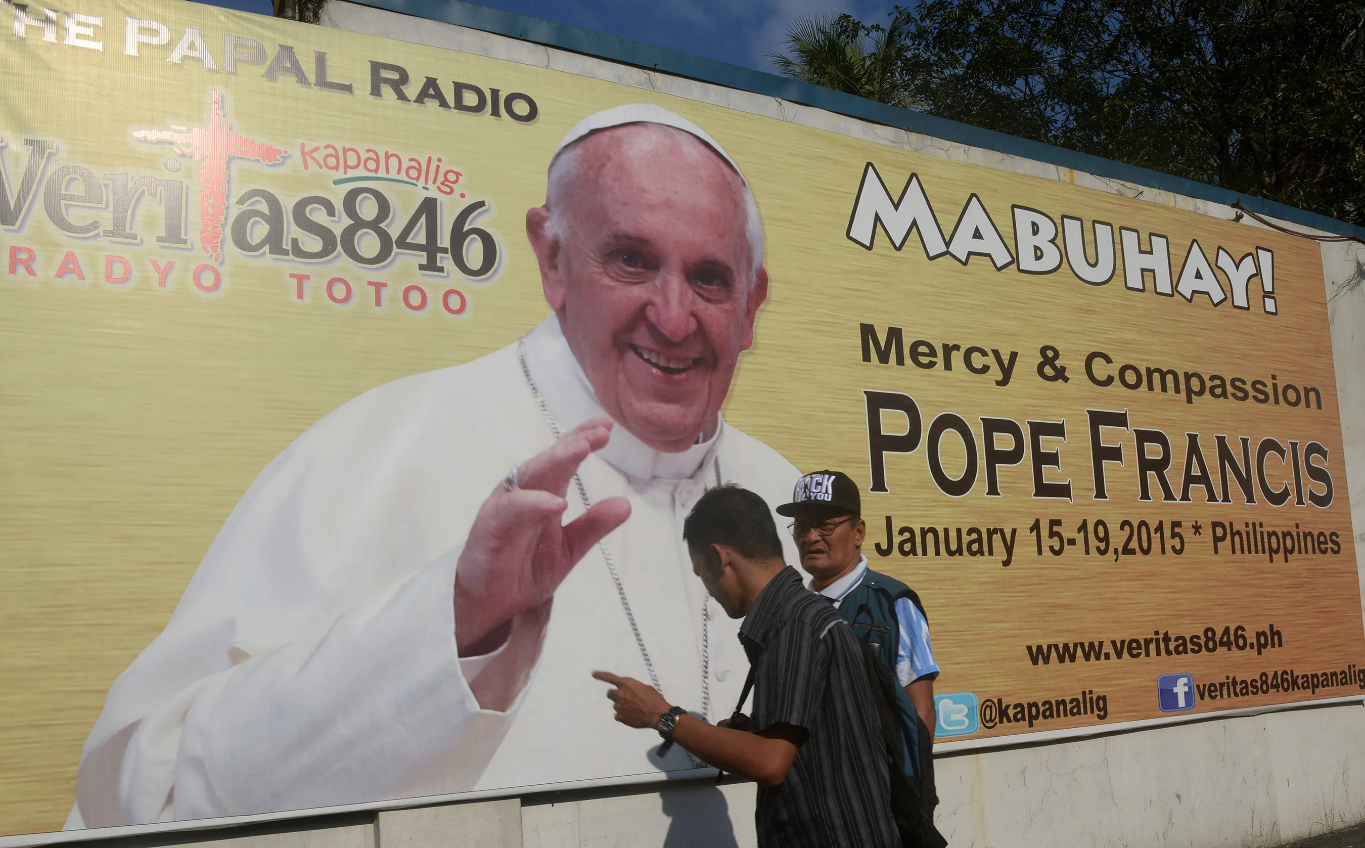 Billboard of Pope Francis
