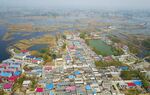 Aerial view of the Xiongan New Area in Hebei Province.