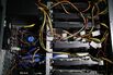 A Cryptocurrency Mining Rig at Open Computing Pte Director Wilson Josup's Office