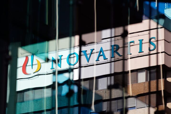 Novartis  branding.
