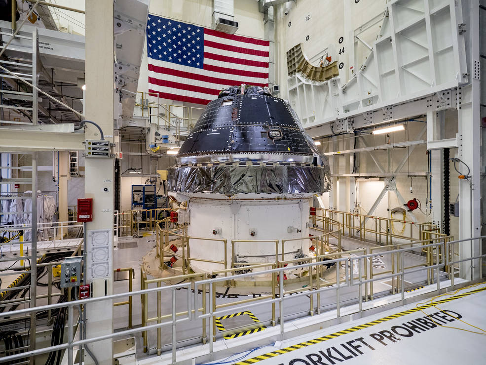 NASA completed building and outfitting the Orion crew capsule for the first Artemis lunar mission in June 2019.&nbsp;