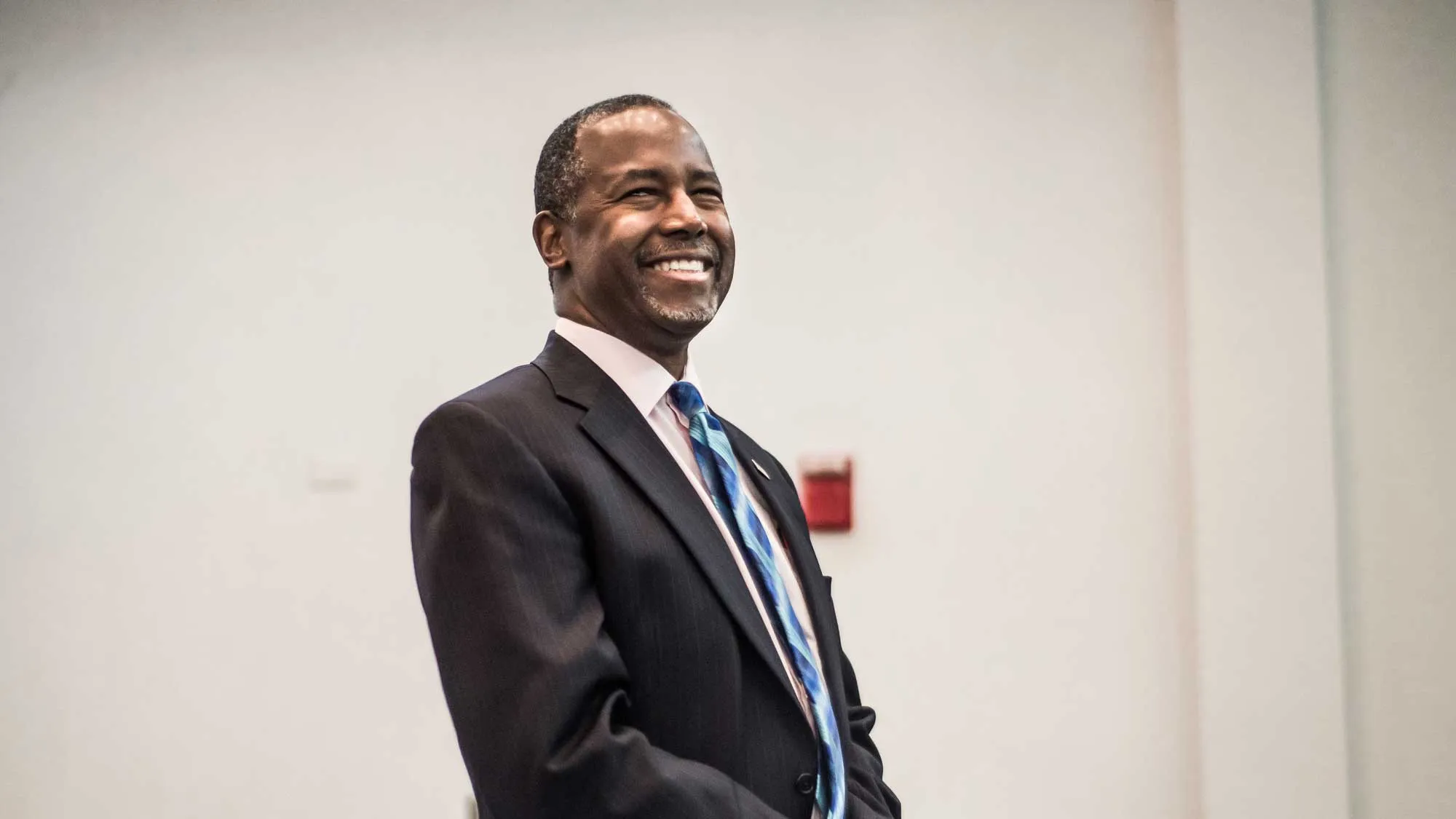 Republican presidential candidate Ben Carson speaks at a health care summit September 18, 2015 in Greenville, South Carolina. Carson will join ten other republicans this evening in Greenville for the Take Back America primary forum.
