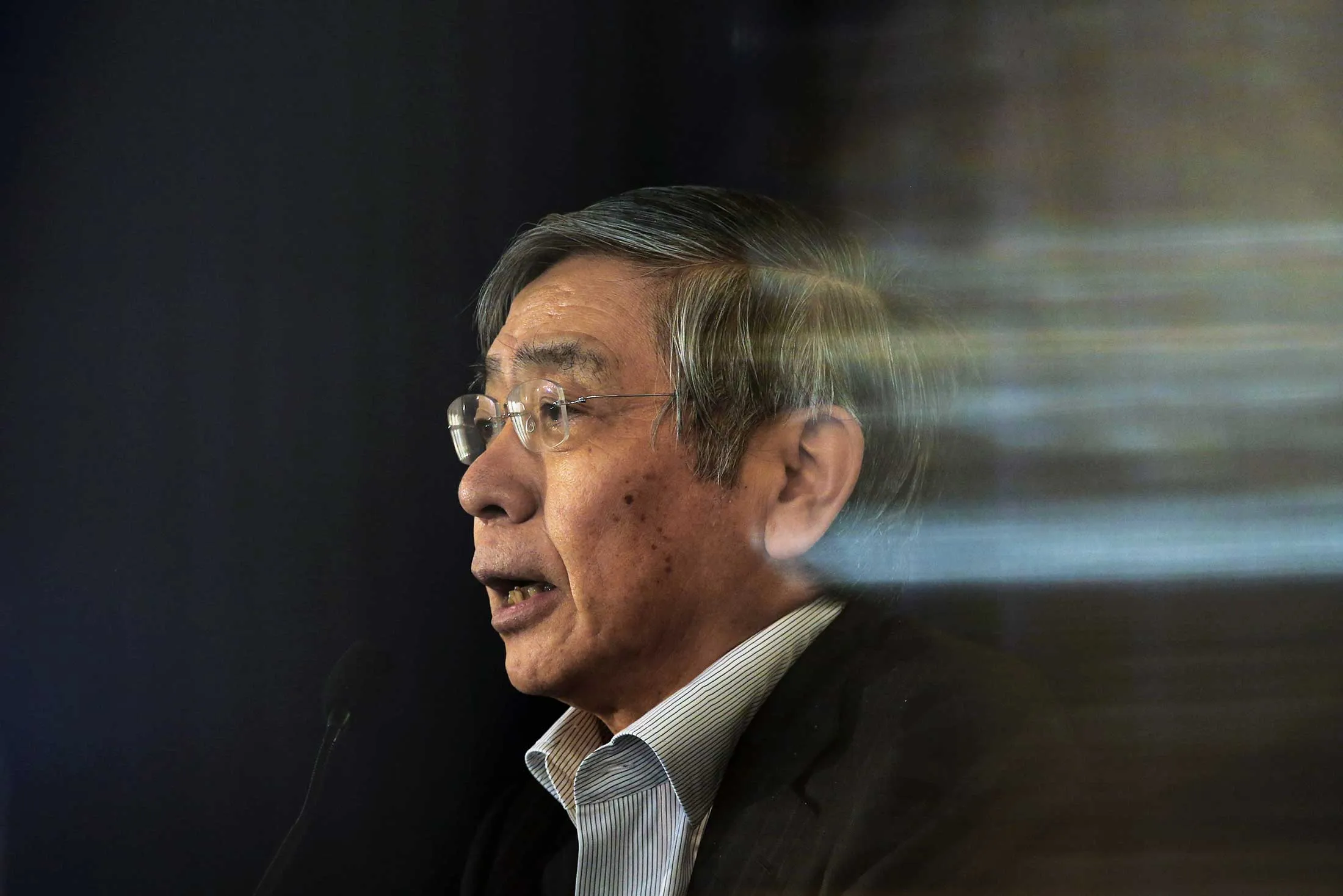 Haruhiko Kuroda, governor of the Bank of Japan.
