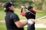 Tiger Woods and Phil Mickelson on Nov. 23