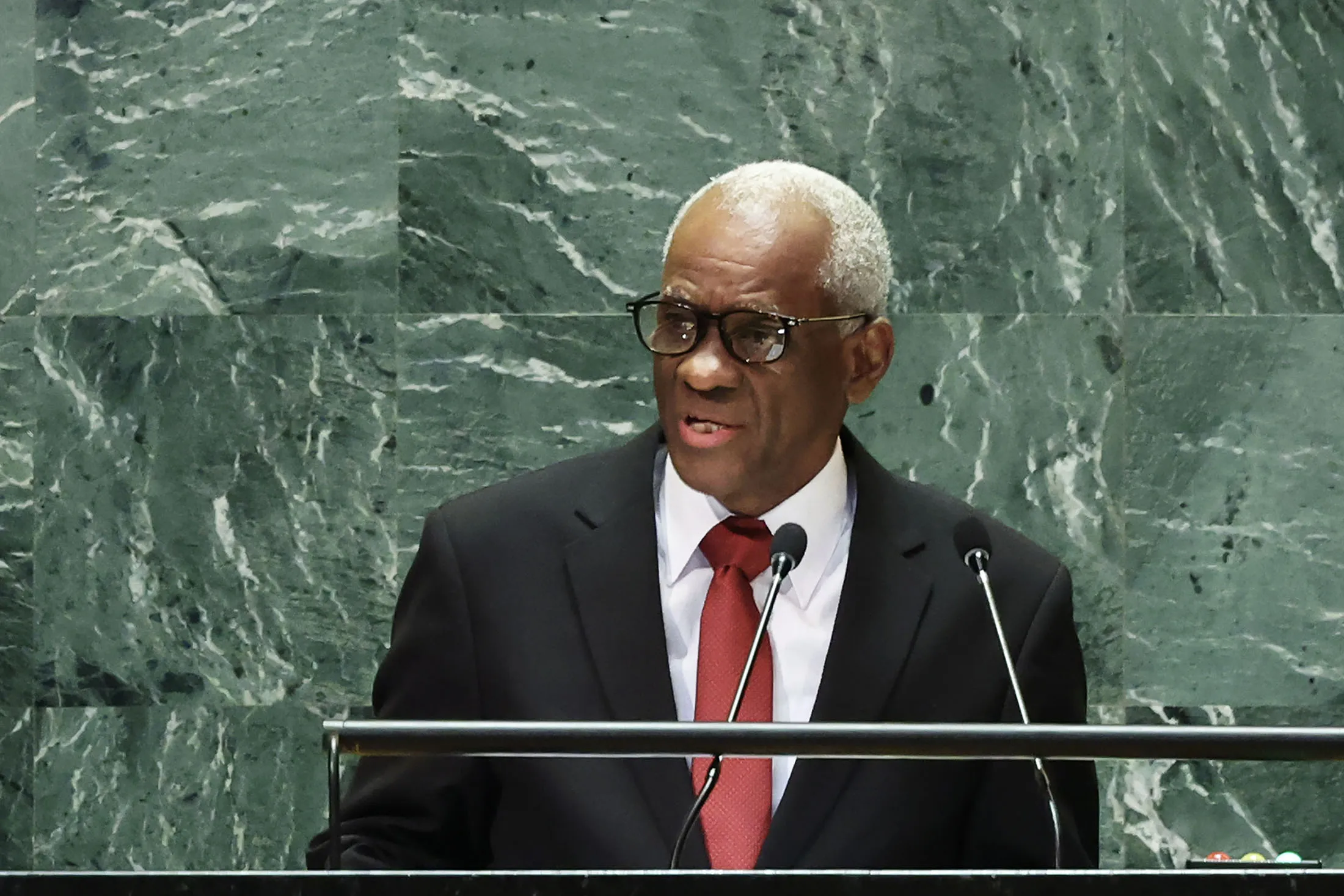Edgar Leblanc Fils, the head of Haiti’s presidential transitional council