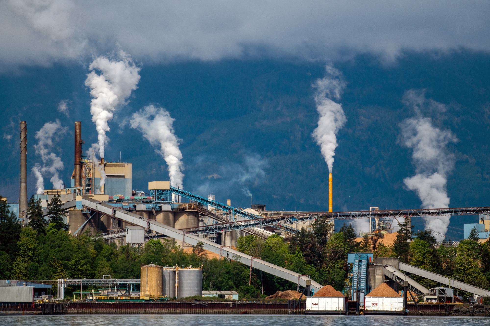 A pulp and paper mill in Crofton, British Columbia.