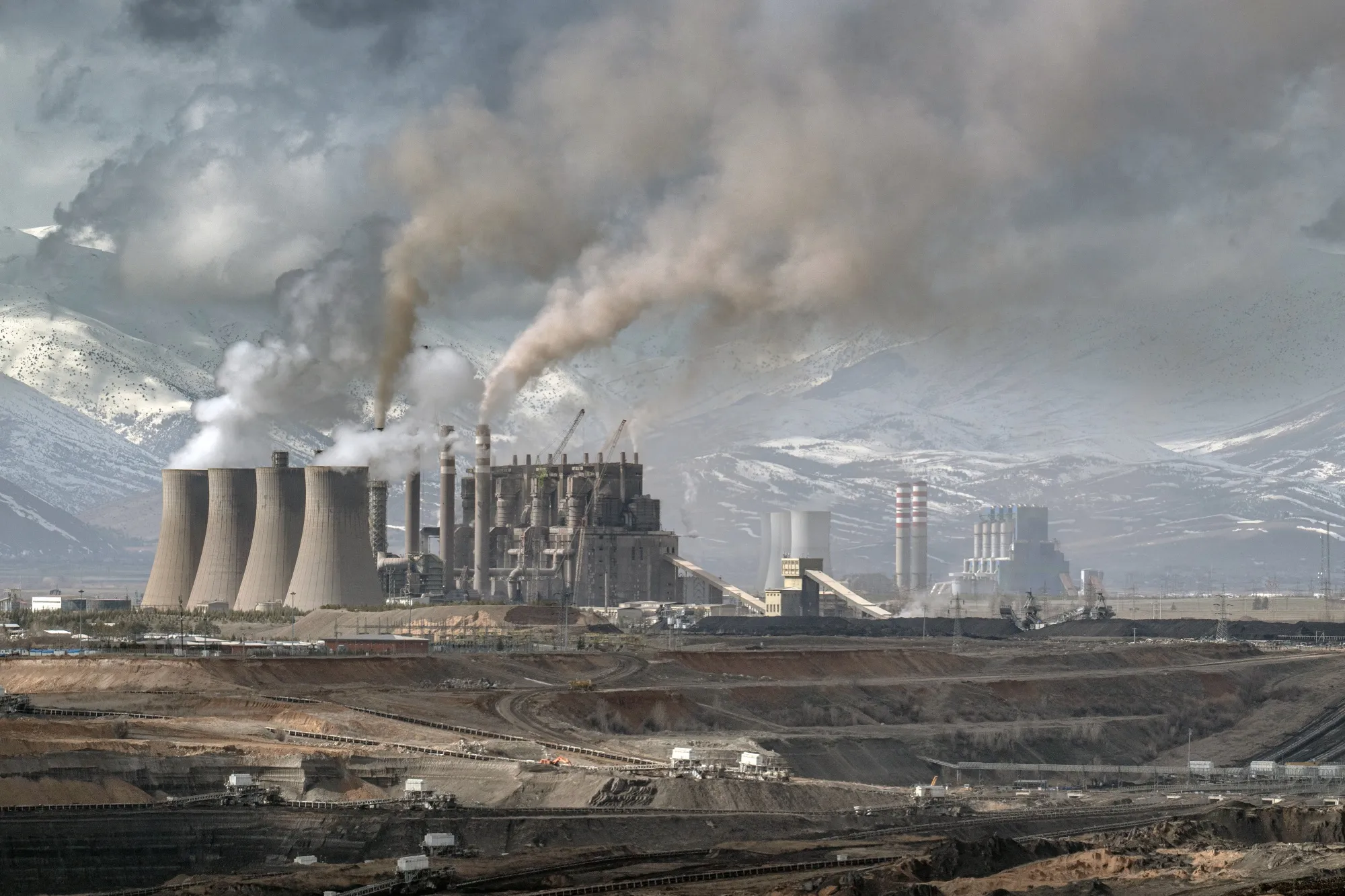 The Elbistan thermal power plant in Elbistan, Turkey.