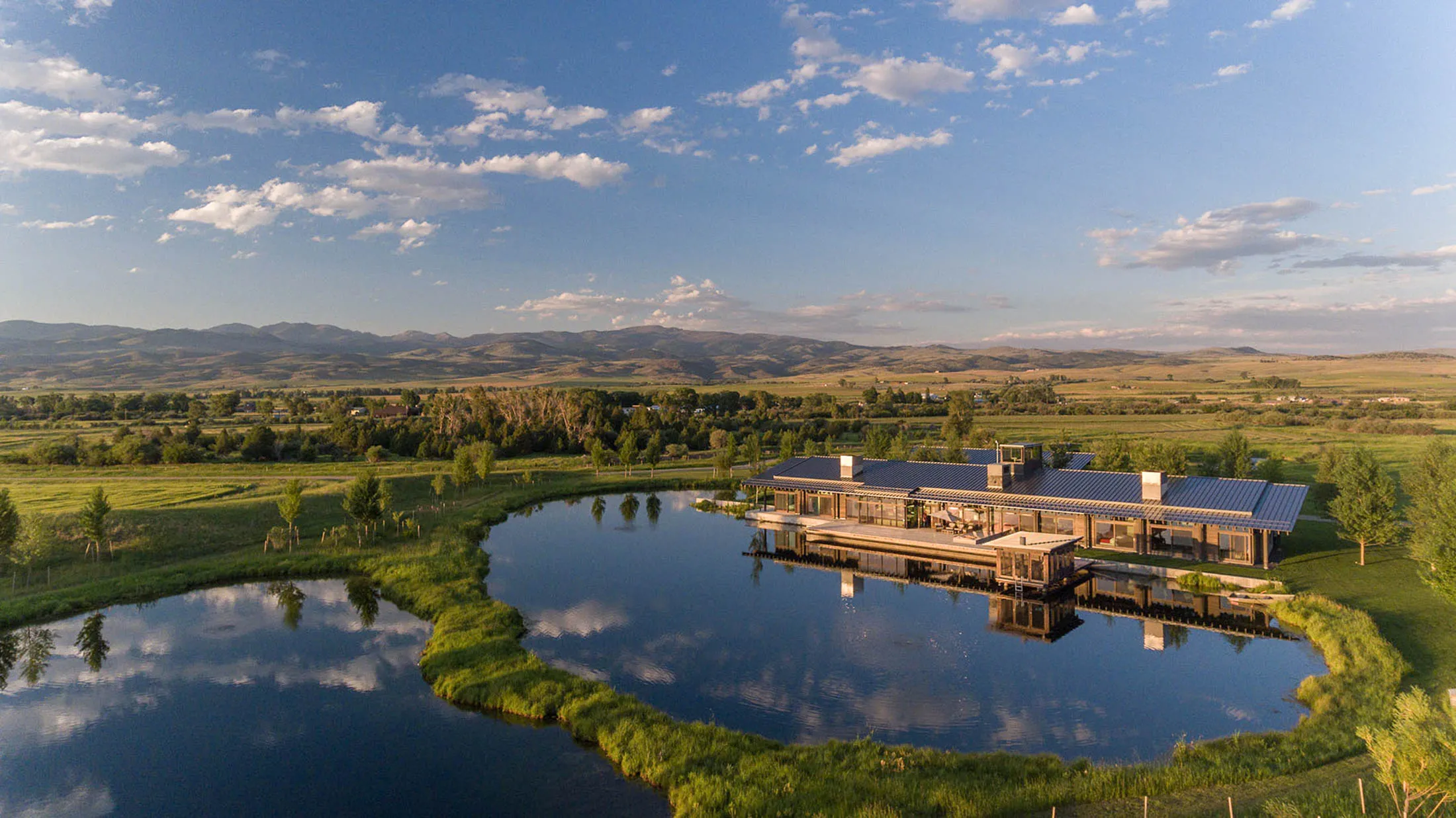 Overlooking the trout ponds at&nbsp;Ruby River One and Done.