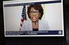Representative Maxine Waters speaks virtually during a hearing on Feb. 18.