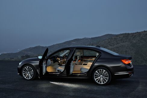 The 7-Series comes with an Executive Package, which allows one seat in the rear to fully recline.
