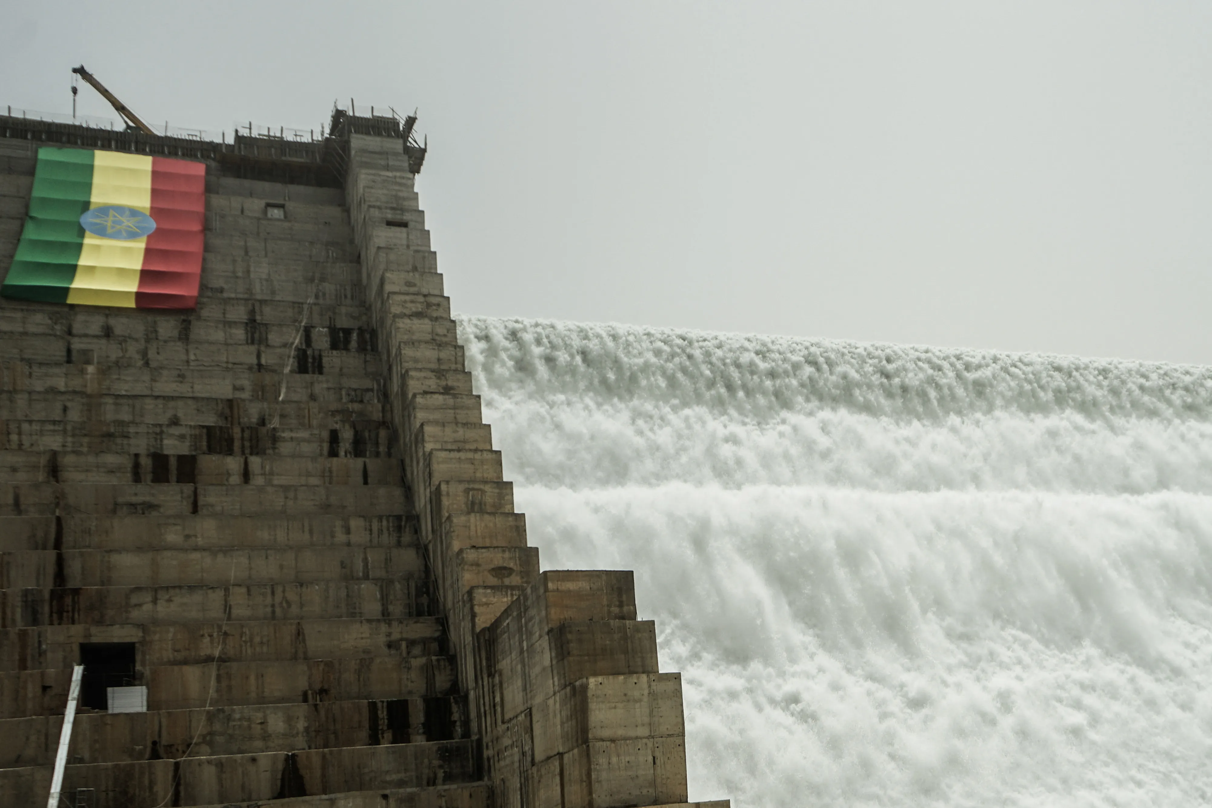 The Grand Ethiopian Renaissance Dam&nbsp;in Guba, Ethiopia.