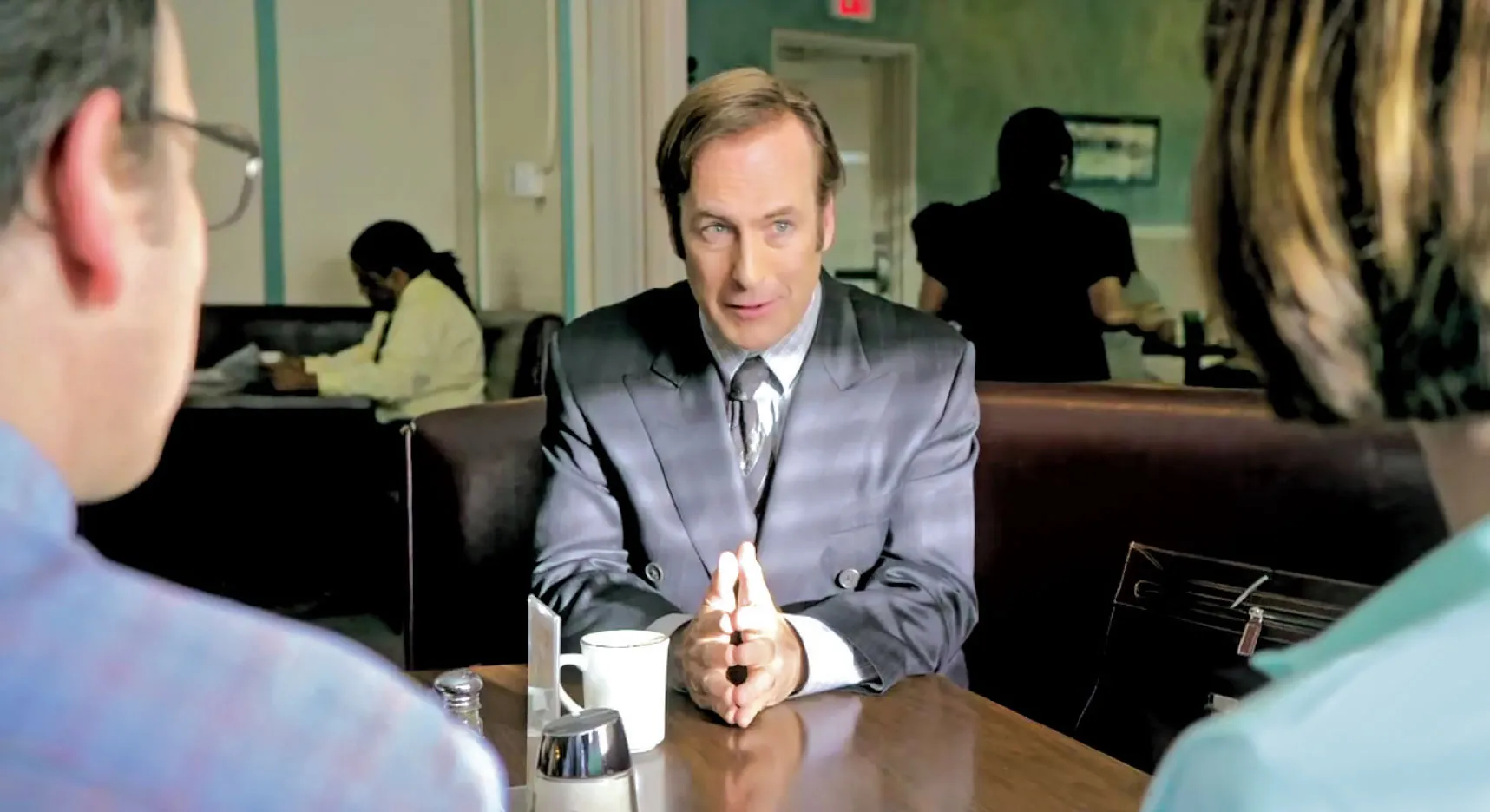 He’s back—the toupee is not.
