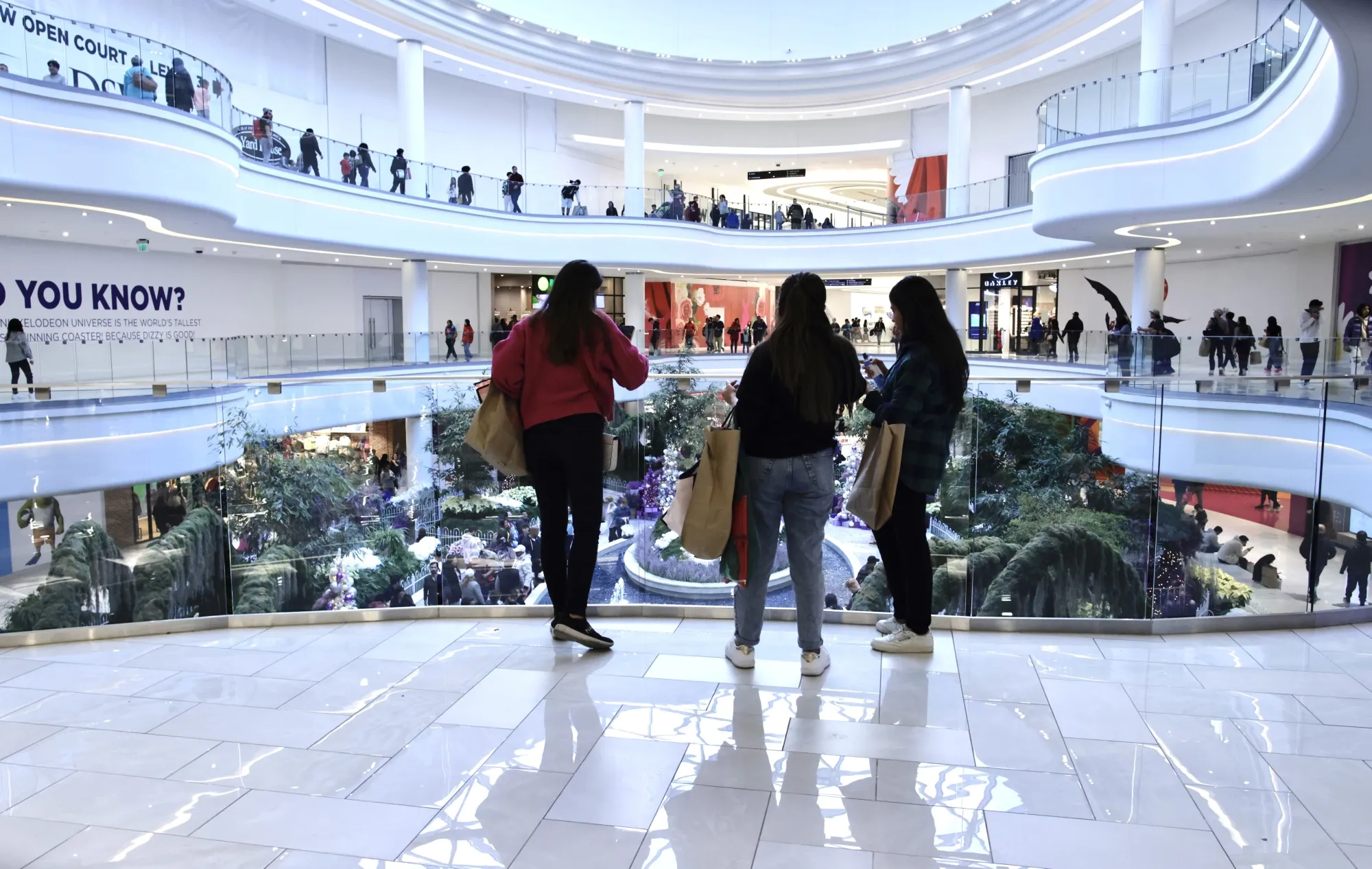 Shoppers visit the American Mall dream mall in East Rutherford, New Jersey.