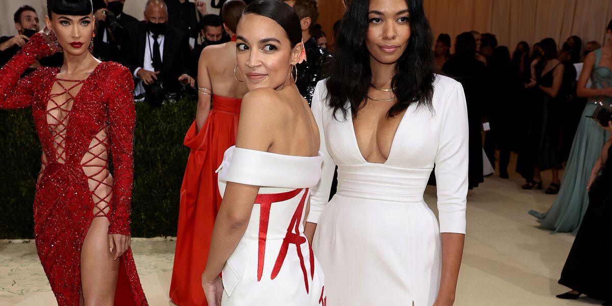 AOC Wears 'Tax the Rich' Dress to Met Gala Where Tickets Cost $35,000 ...