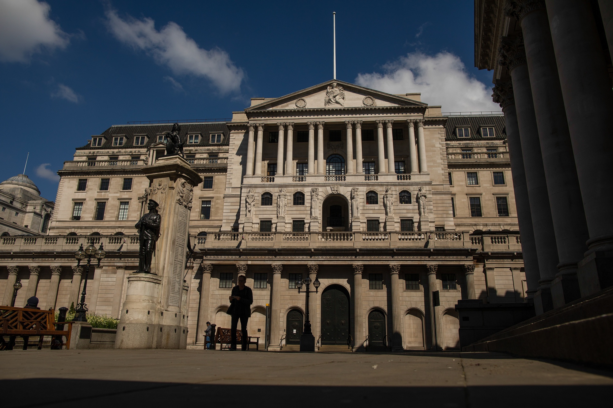 The Bank of England&nbsp;stands in the City of London.