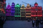 The Town Hall and the Grand Place&nbsp;lit with rainbow colors in solidarity with the LGTBQ+ community following the anti-gay vote in Hungary, in Brussels, Belgium, on June 23, 2021.&nbsp;