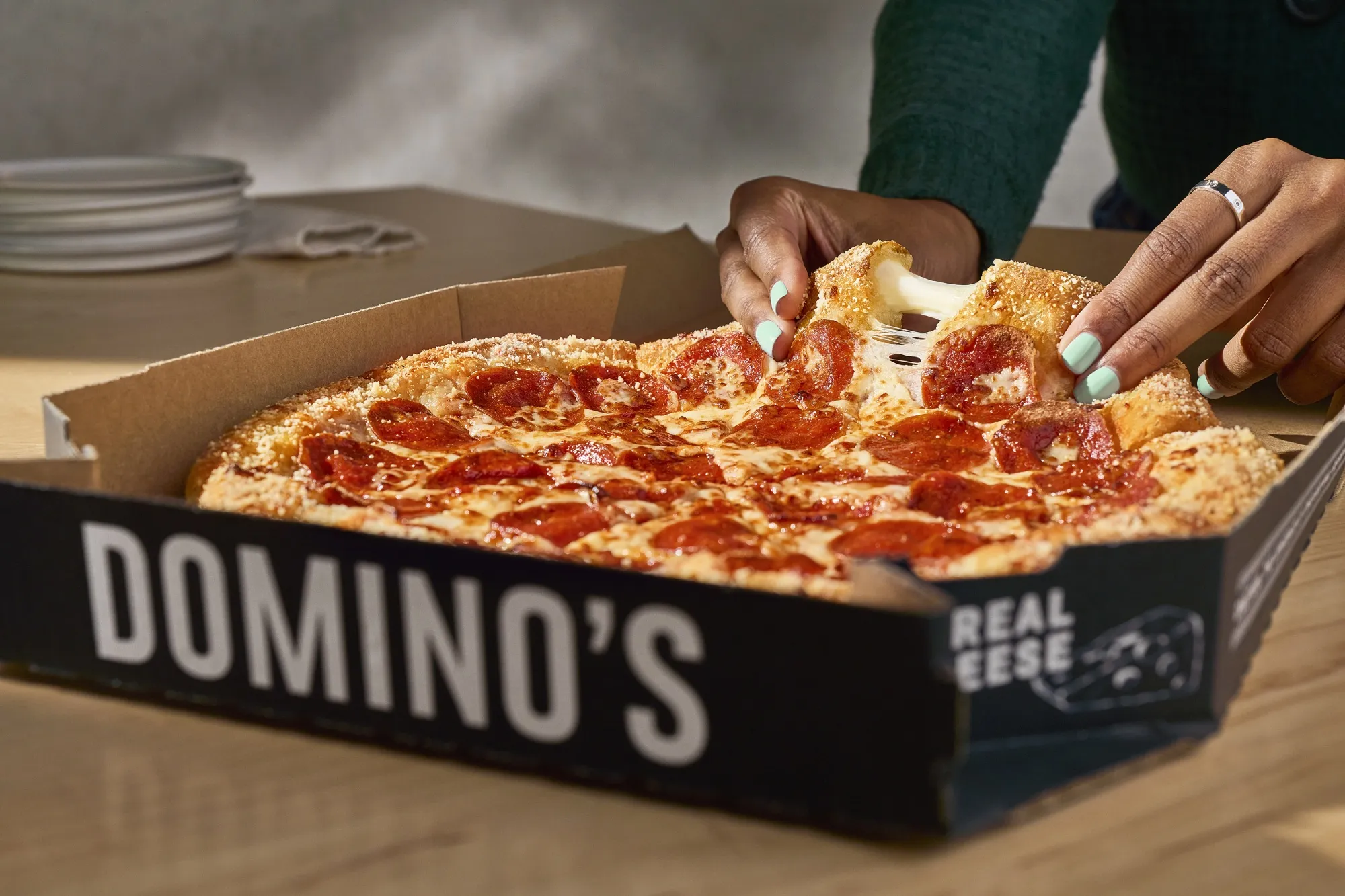 Domino’s&nbsp;Parmesan stuffed-crust pizza