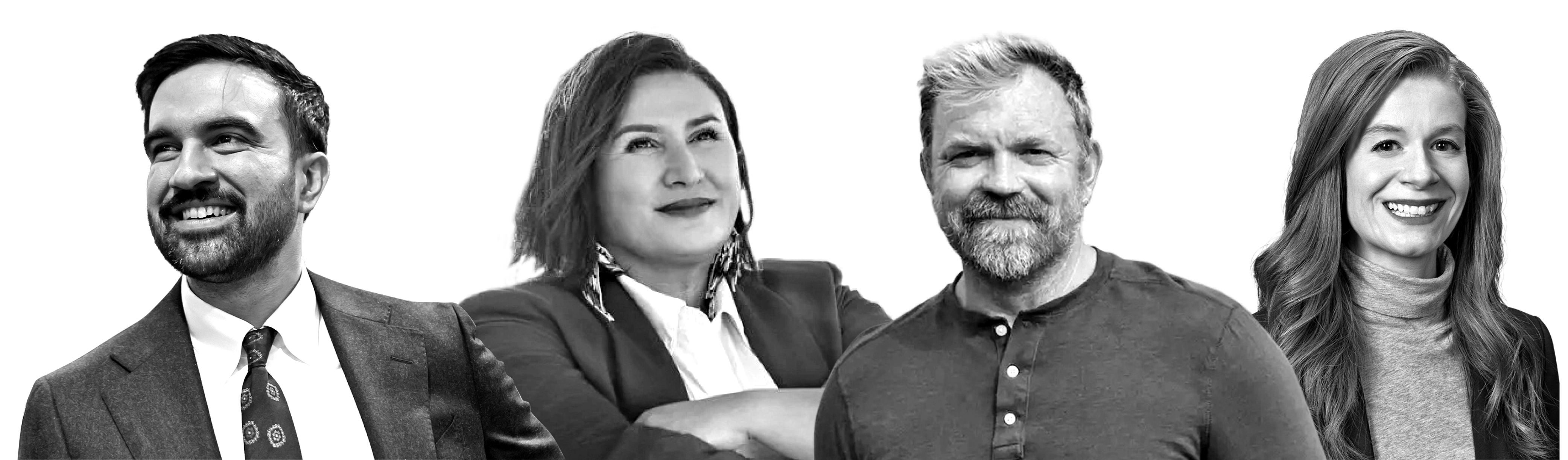 Zohran Mamdani, JoAnna Mendoza, Graham Platner, Mallory McMorrow 