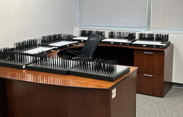 Communications equipment dismantled from a covert network in the New York area during the UN General Assembly.