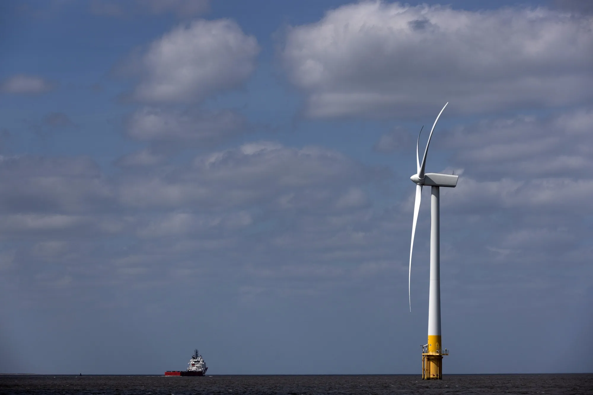 The Scroby Sands Offshore Wind Farm As UK Plans New Energy Law