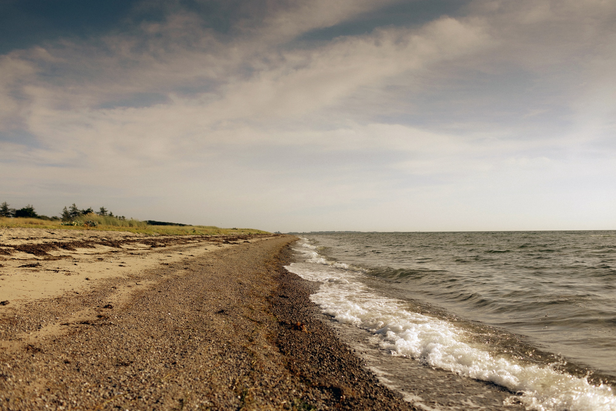 A picture of a beach