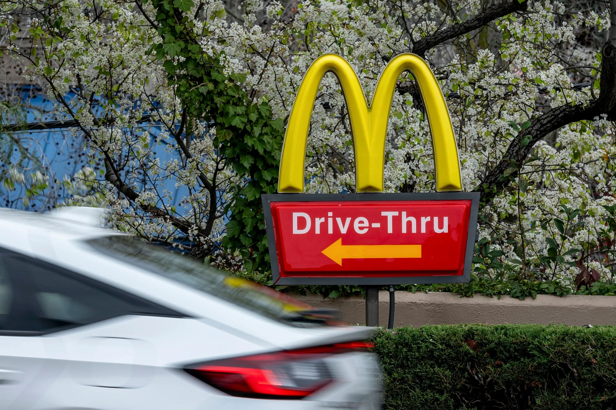 A McDonald's restaurant in Martinez, California.