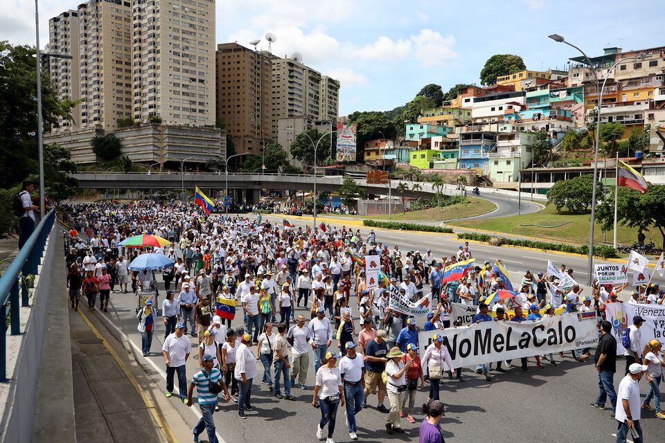 Venezuelans March In Biggest Anti-Maduro Protest In Months - Bloomberg