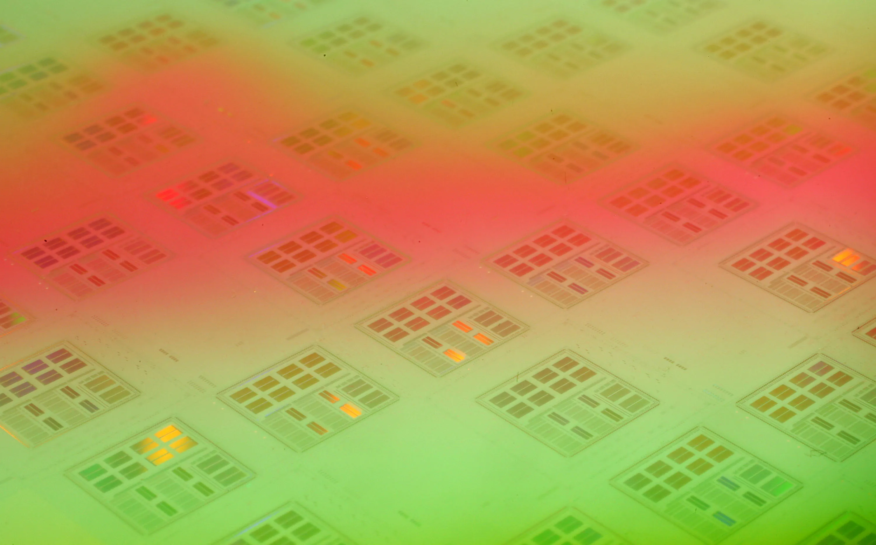 A silicon wafer made by Taiwan Semiconductor Manufacturing C