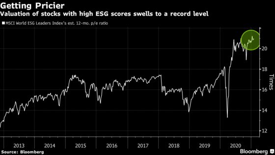Dot-com Era Stock Valuations Bring Bubble Fears to ESG Funds