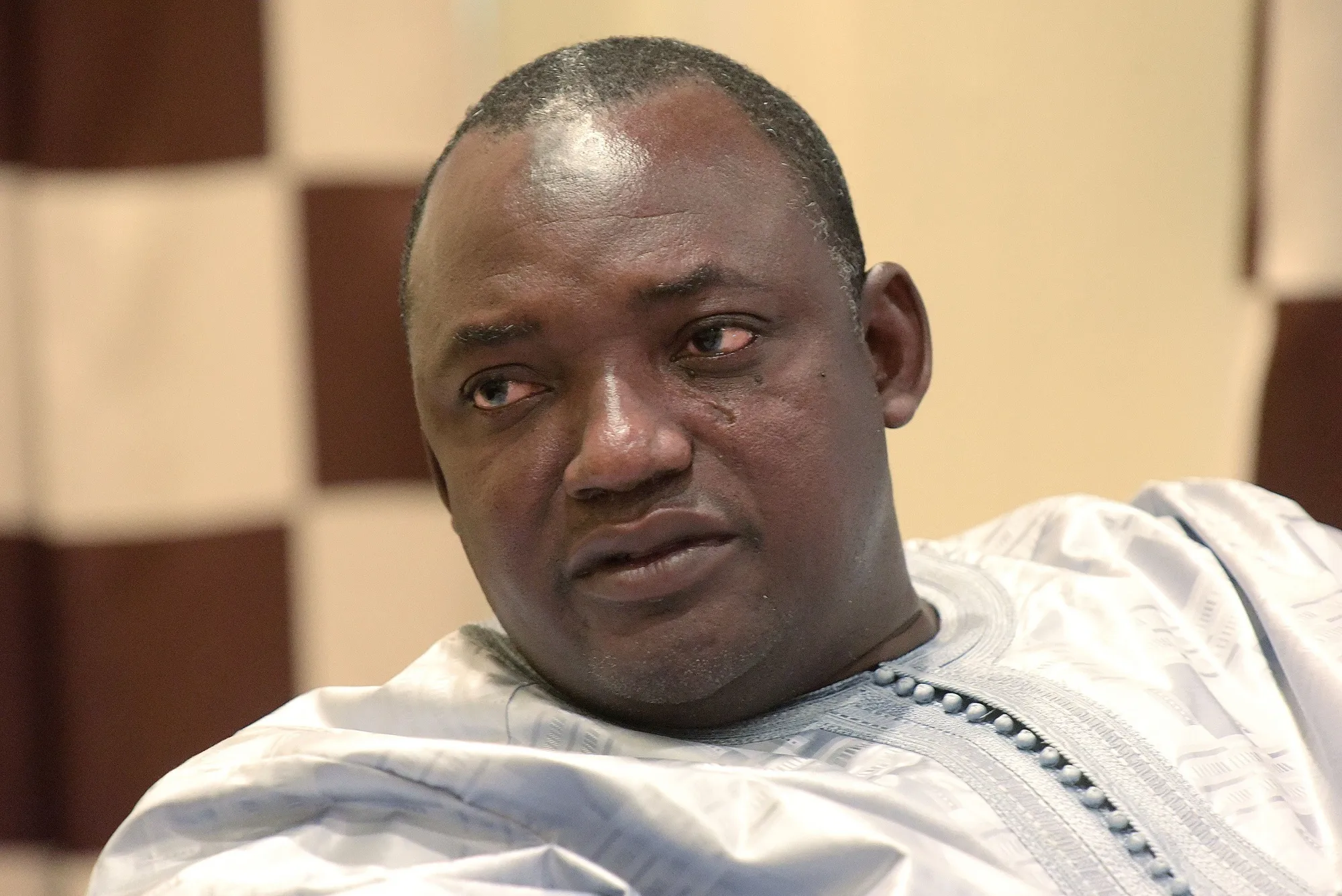 Adama Barrow. Photographer: Seyllou/AFP via Getty Images
