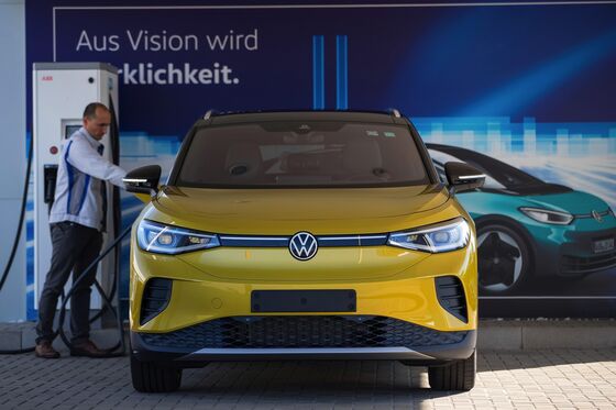 VW Soars Most Since Famous Short Squeeze on Plans to Beat Tesla