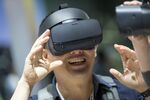 The Oculus VR Inc. Rift S virtual reality headset.