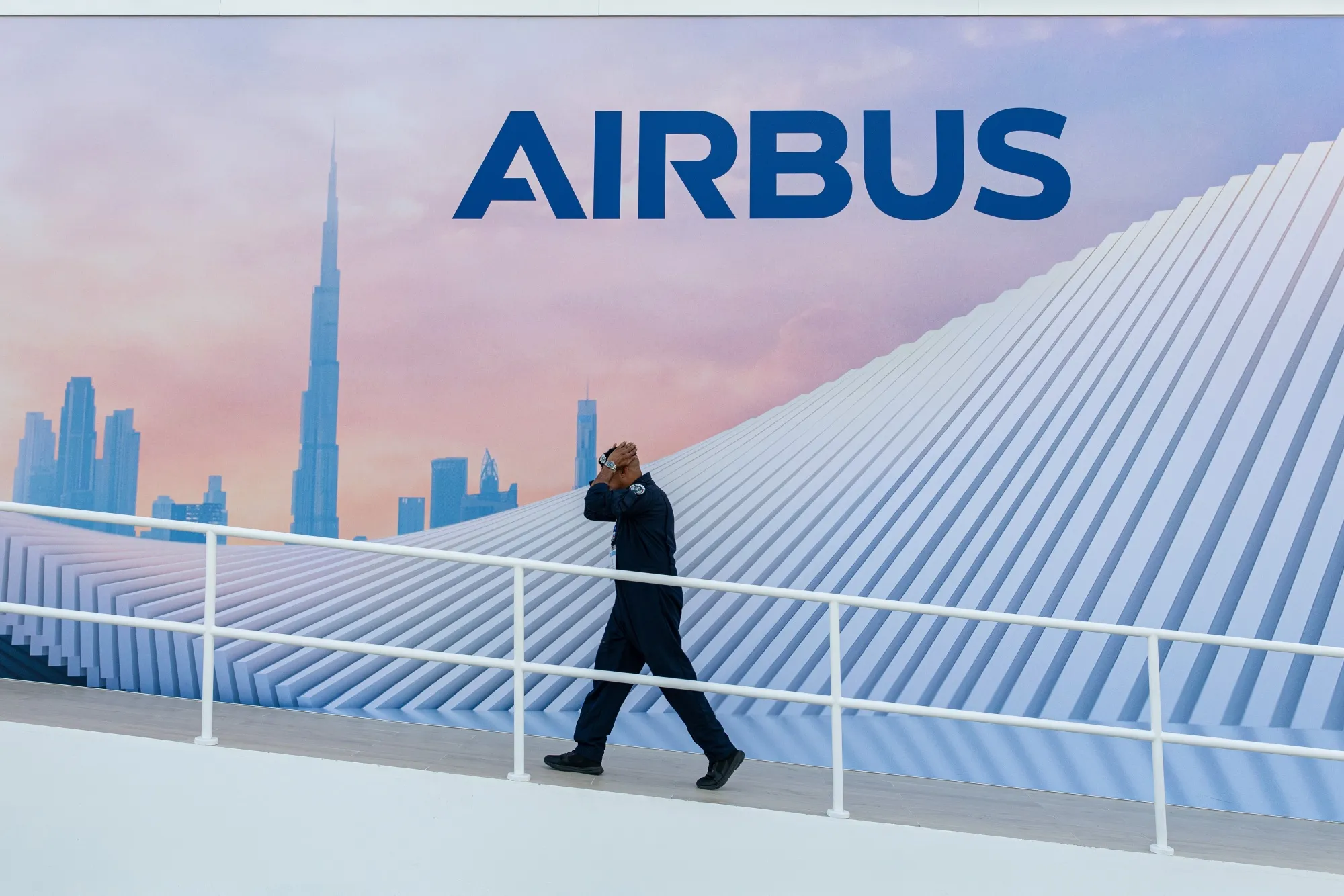 The Airbus pavilion at the Dubai Air Show on Nov. 17.