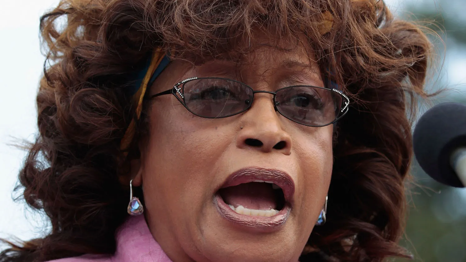 Representative Corrine Brown speaks during a news conference on July 13, 2011, in Washington.
