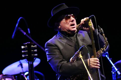 Irish blues and rock singer Van Morrison performs in Paris on September 14, 2012