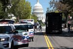 U.S. Capitol Police respond&nbsp;to a report of an explosive device in a pickup truck near the Library of Congress on Aug.&nbsp;19.