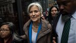 Green Party presidential candidate Jill Stein leaves after speaking at a news conference on Fifth Avenue across the street from Trump Tower on Dec. 5, 2016, in New York City.
