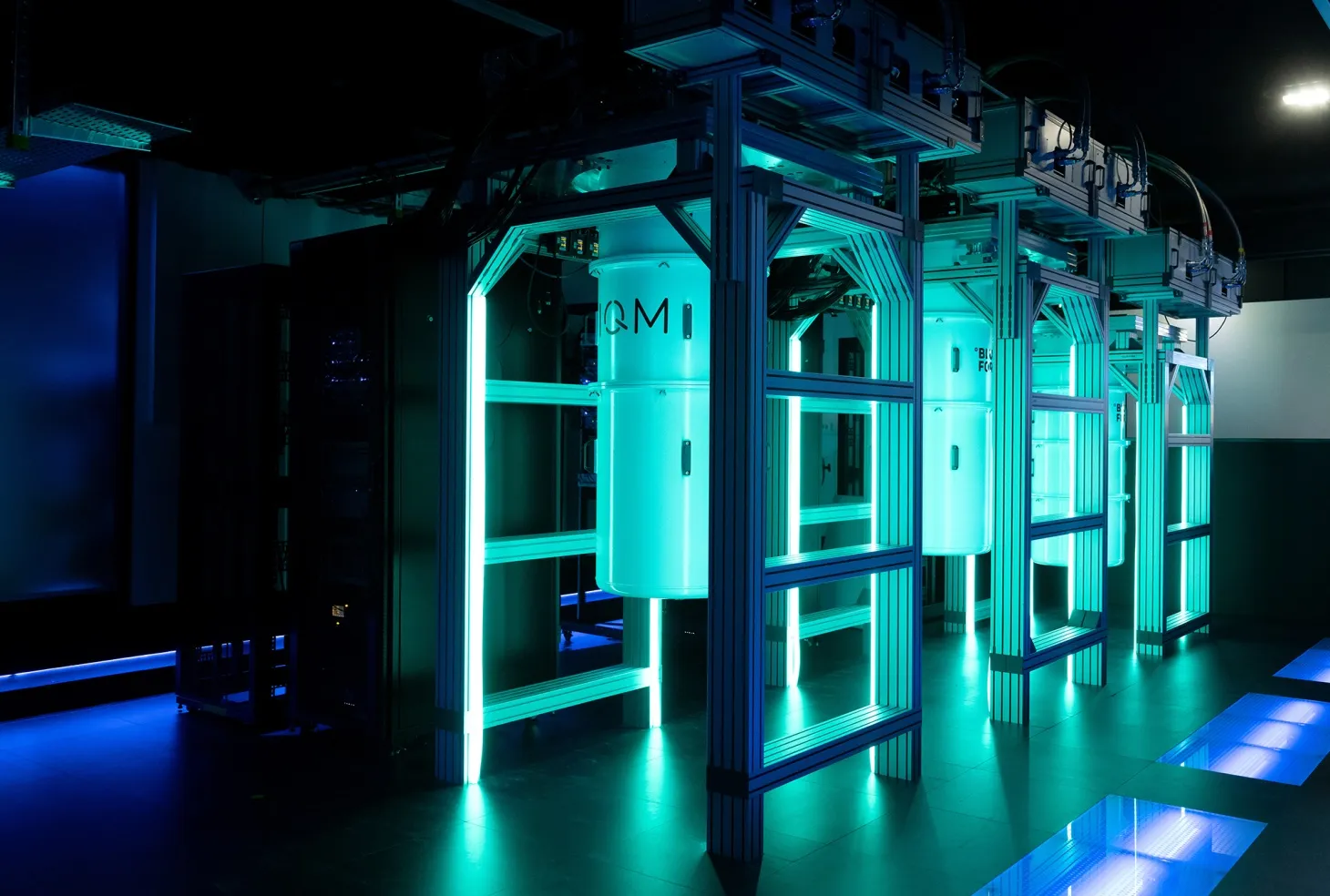 Quantum computers made by IQM&nbsp;in a data center in Germany.
