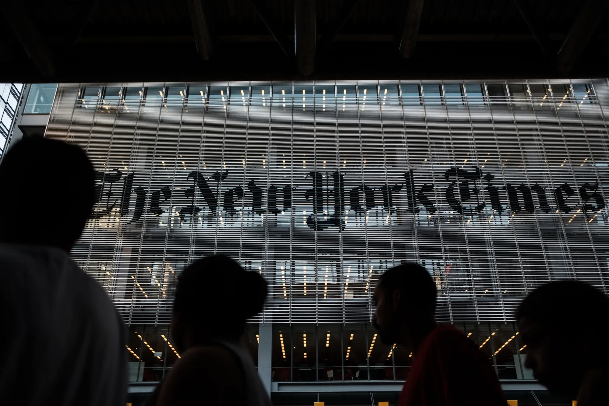 The New York Times headquarters in New York.