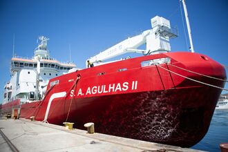 SA Agulhas II Arrives At V&A Waterfront From Antarctica