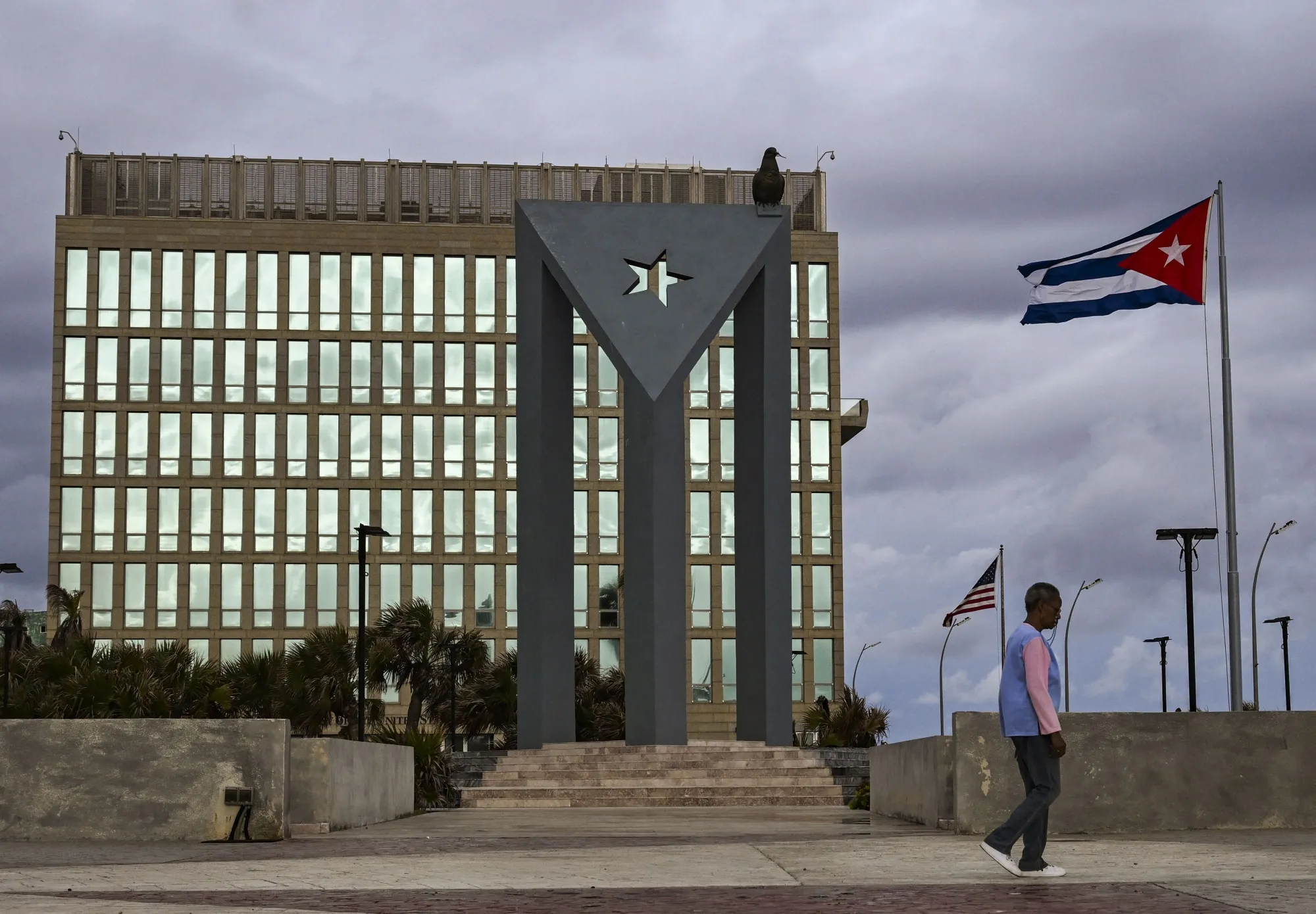 The US embassy in Havana on March 17.