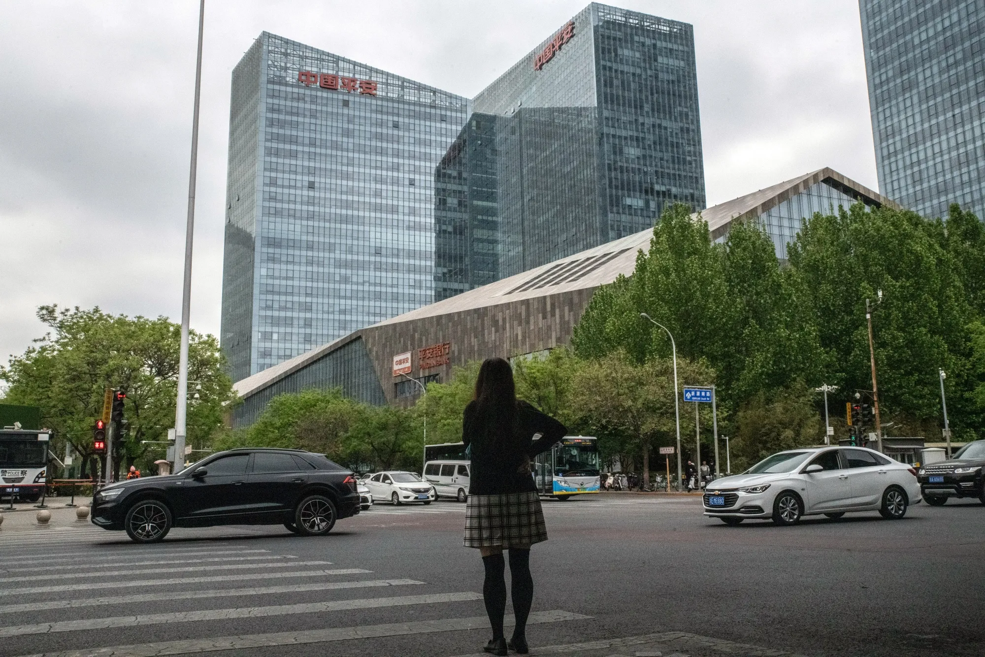 The Ping An International Financial Center in Beijing, China.