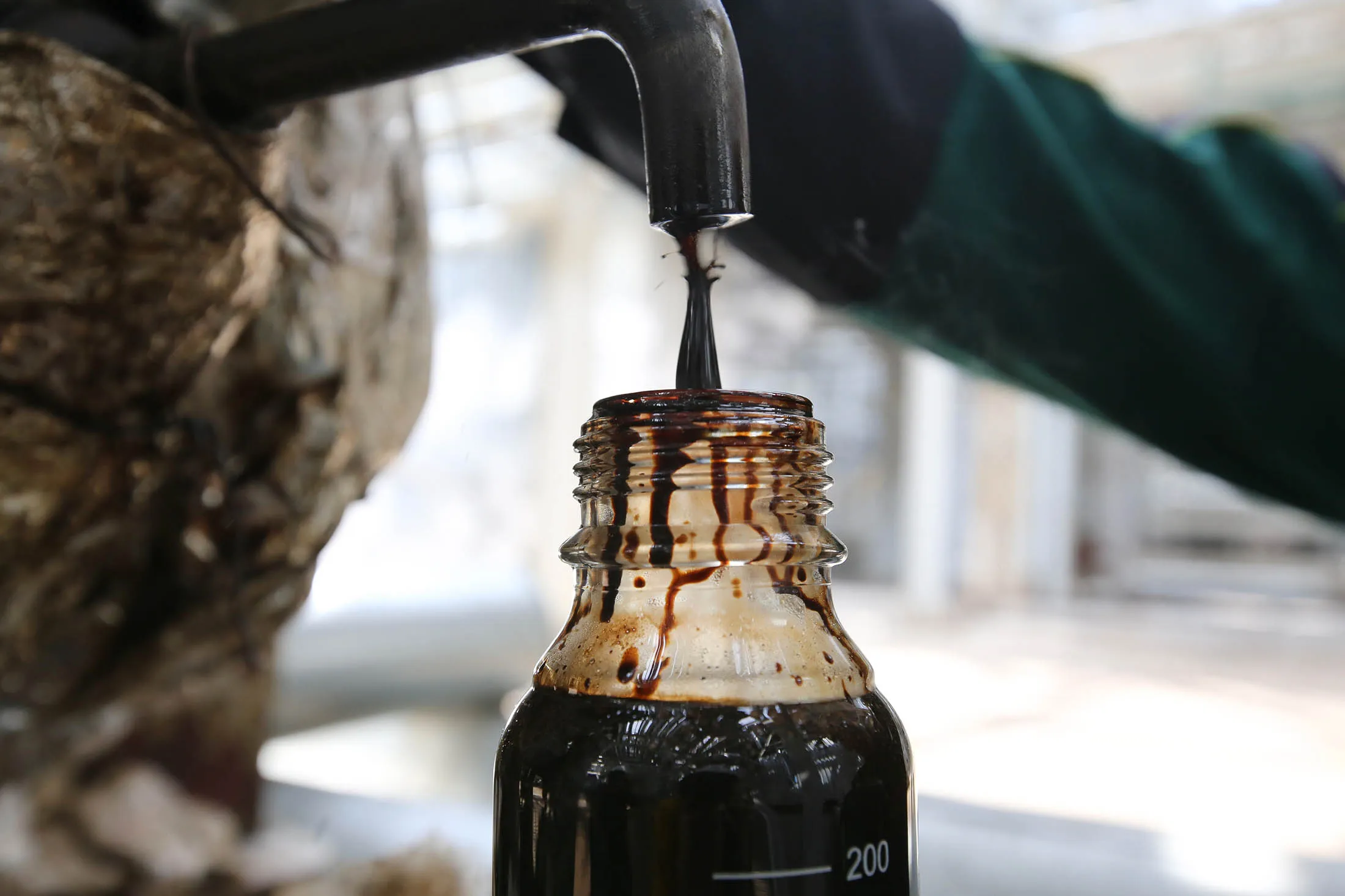 Slippery oil statistics.
