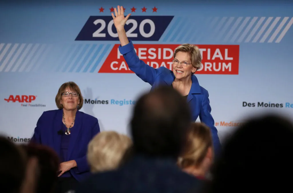 Elizabeth Warren in Sioux City, Iowa on July 19.
