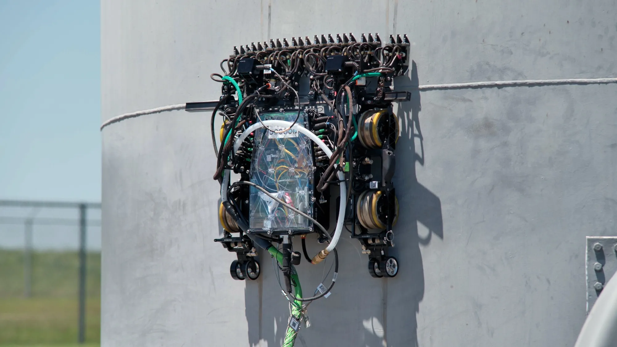 A Gecko Robotics wall-climbing robot.