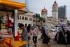 Shoppers at Ramadan Bazaar Ahead of Malaysia's CPI Figures 
