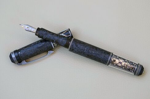 This pen has a mechanical movement inside just like a high-end watch.